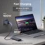 USB C Hub, 8-in-1 4K@60Hz HDMI to USB-C Adapter, 170MB/s microSD SD Card Reader, 3x 10Gbps USB-A/C Ports, 100W PD, 30cm Cable, Aluminum Compact USB Hub for MacBook, HP, Dell, iPad Pro Image 6