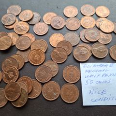 Great Britain. Elizabeth II. 50 coins x1/2p (1971-1982) Nice Condition!