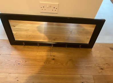 Coat rack with mirror