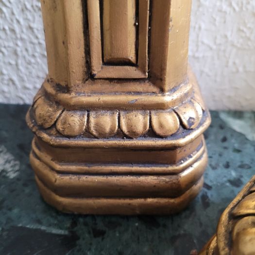 Vintage pair of neoclassical style candleholders