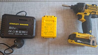 Stanley Fatmax 18V Impact Driver+Charger+2 batteries