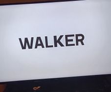 Walker 55 inch 4K TV with glass stand