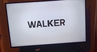Walker 55 inch 4K TV with glass stand