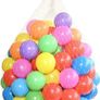 Multicoloured Soft Plastic Play Pit Balls with Clear PVC Carry Bag for Indoor Outdoor Swimming Pool Trampoline Play Toy 200 (FREE POSTAGE) Image 3