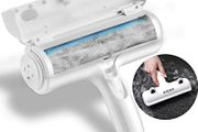 Pet Hair Remover Roller, Reusable Animal Hair Removal Brush for Dogs and Cats, Easy to Clean Fixed Areas Pet Fur from Carpet, Furniture, Rugs, Stairs, bedding and Sofa - White