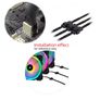 4pins 4-pins PMW fan connector. Power supply Y Splitter Adapter Cable 1 To 3 ways Free viewing Image 4