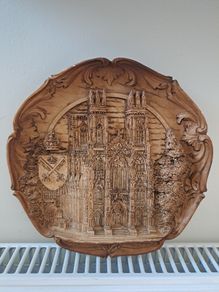 Vintage wooden plaque York Minster