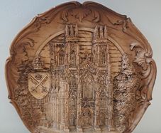 Vintage wooden plaque York Minster