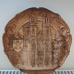 Vintage wooden plaque York Minster