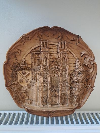 Vintage wooden plaque York Minster