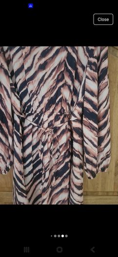 BNWT Brown Animal Print Dress by Friends Like These. Size 16
