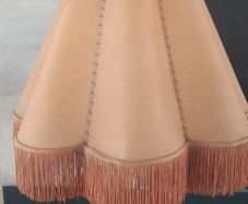 vintage 1940s fringed  lampshade