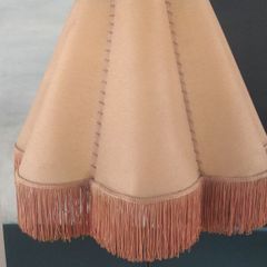 vintage 1940s fringed  lampshade