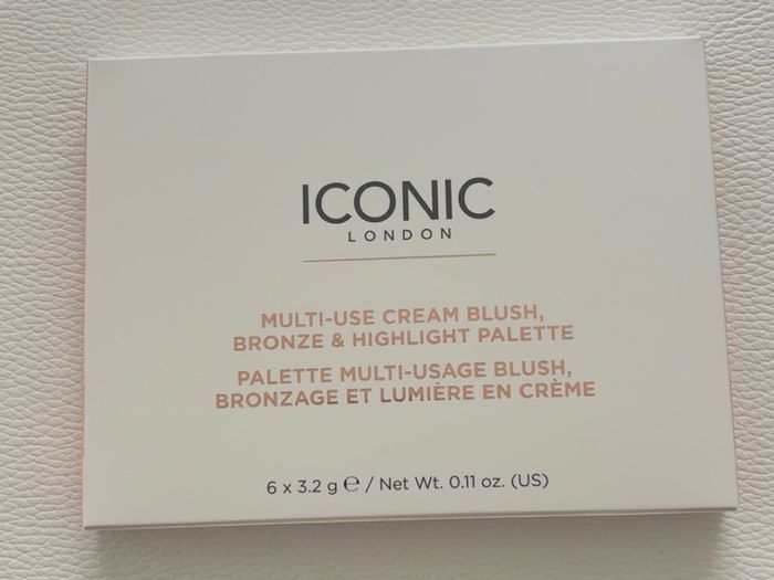 Iconic London Multi-Use Cream Blush, Bronze & Highlight Palette 6 x 3.2g