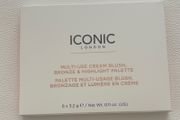Iconic London Multi-Use Cream Blush, Bronze &amp; Highlight Palette 6 x 3.2g