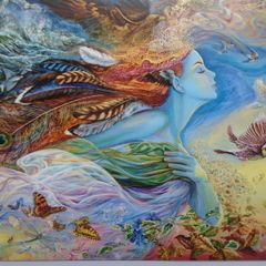 Greeting card, Josephine Wall  artwork,Greeting card