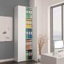 Office Cabinet White 60x32x190 cm Chipboard Image 5