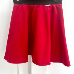 Girls skirt red with black elastic waist band