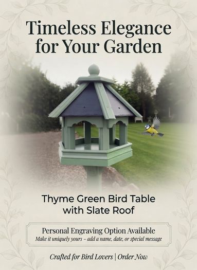 Bird Table feeders Slated Roof - colour choices.