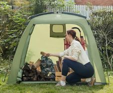 Bike Storage Outdoor 200 120 165cm Bike Cover for Outside Store Waterproof Shed for 3 Bikes Bicycle Cover Bike Storage Tent Store Shelter Green