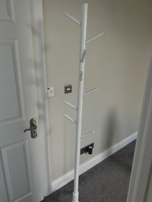Wooden coat rack
