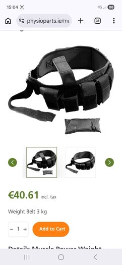 Muscle Power Weight Belt 3 kg