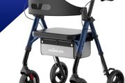 Rollator Walker with Seat and Wheels for Elderly, 4 Wheels Rollators for Seniors and Disabled