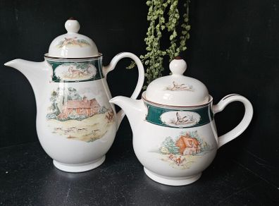 Arklow Keltcraft Noritake "Pursuit" Teapot and Coffee Pot