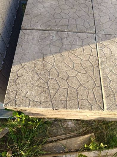 Reclaimed Paving Patio Tiles Concrete Slabs Buff Stone Effect