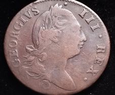 #404 - Hibernia - Ireland - 1781 - Half Penny