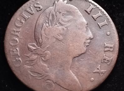 #404 - Hibernia - Ireland - 1781 - Half Penny