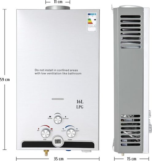 16-Litre Instant Propane Gas Water Heater