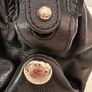 Vintage Bally black pebbled leather top handle bag Image 4