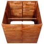Garden Raised Bed Acacia Wood 100x100x100 cm Image 3