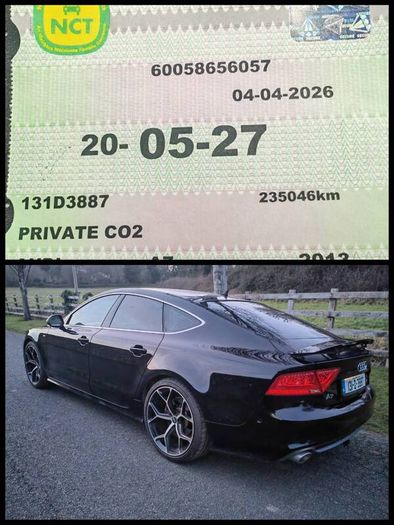 2013 Audi A7 New Nct, 6 month tax