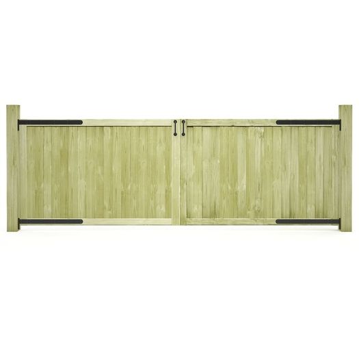 Garden Gates 2 pcs Impregnated Pinewood 300x100 cm