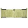 Garden Gates 2 pcs Impregnated Pinewood 300x100 cm Image 8
