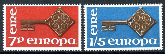 Ireland 1968 - Scott 242-243 : Europa - Complete Set - Mint Never Hinged