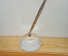 Vintage Galway Hand Cut Irish Crystal Pen Holder