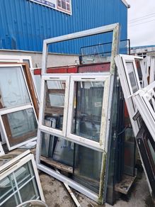 4 white pvc windows