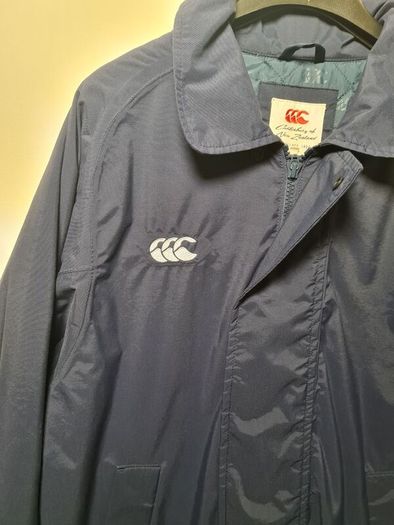 Mens Canterbury Of New Zealand Jacket Bench Coat Padded Size Xl Extra Large Navy All Blacks