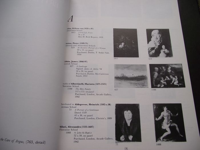 1982 "National Gallery of Ireland: Illustrated Summary Catalogue of Paintings" by Homan Potterton