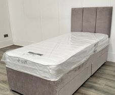 Single Bed And Mattres Having Headboard