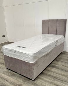 Single Bed And Mattres Having Headboard