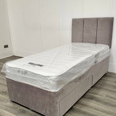 Single Bed And Mattres Having Headboard