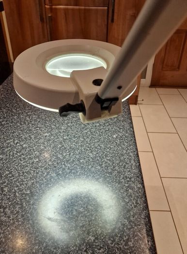 Waldmann Magnifier Luminaire on Swivel Arm