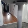 Two adjustable grey breakfast bar stools Image 4