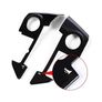 Range Rover Sport 2010 to 2013 2PCS Steering Wheel ABS Stickers Car Accessories (Gloss Black) Image 2