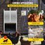 Automatic Chicken Coop Door, Timer and Light Sensor Chicken Door Opener, 12V 66W Chicken Coop Door, Electric Poultry Door Opener Kit with Infrared Sensor, Auto Chicken Door with 2 Remotes Image 2