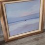 Two gold frame pictures with boats Image 7